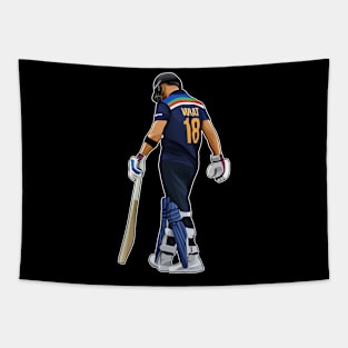 Virat Kohli #18 Walks Back Tapestry