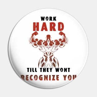 Work Hard / gym / workout / exercise Pin