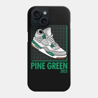 AJ 4 Retro Pine Green Sneaker Phone Case