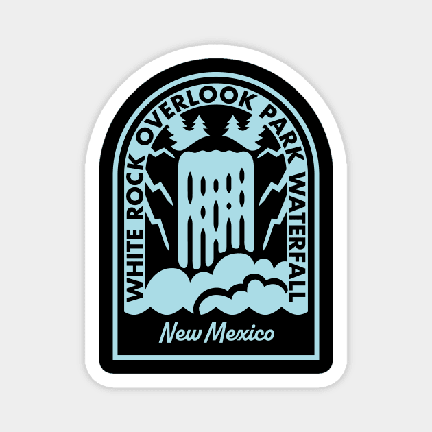 White Rock Overlook Park Waterfall New Mexico Magnet by HalpinDesign