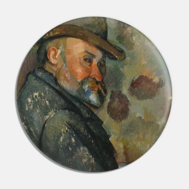 Self-Portrait with a Hat by Paul Cezanne Pin by Classic Art Stall