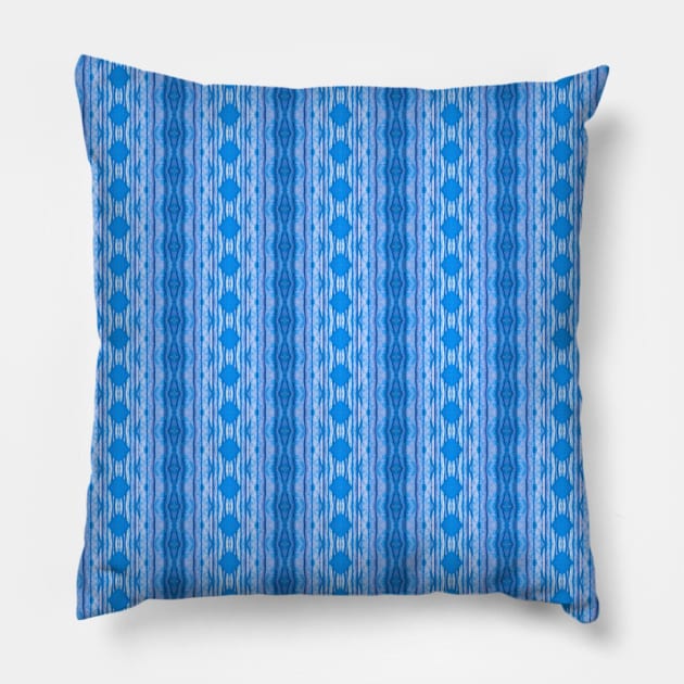 Complex Blue Stripes Pillow by Amanda1775