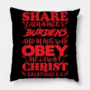 Galatians 6:2 Pillow