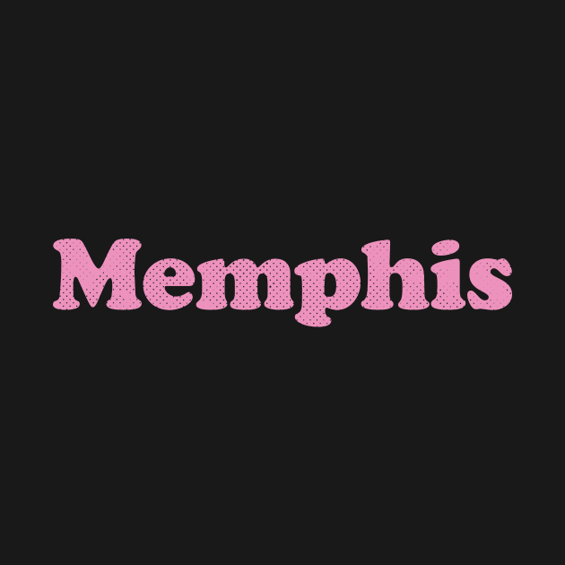 Memphis, Tennessee - TN,  Retro Typography by thepatriotshop