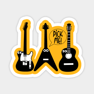 Pick Me Funny Guitar Magnet