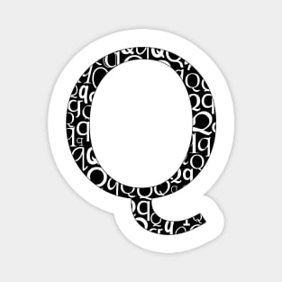 Q Filled - Typography Magnet