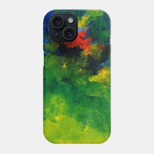 Green abstract artwork Phone Case