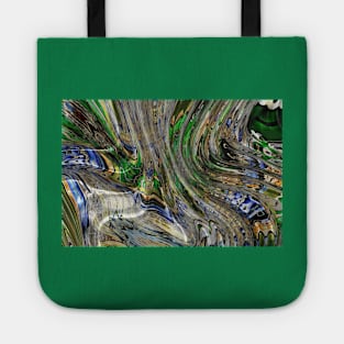 Flowing Rhapsody in Green and Blue Tote