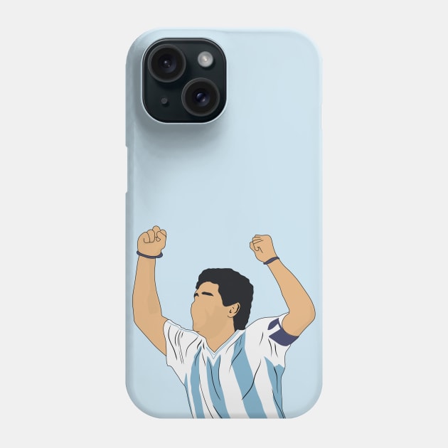 Diego Maradona Argentina Phone Case by NostalgiaUltra