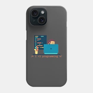 I love programming - V2 Phone Case