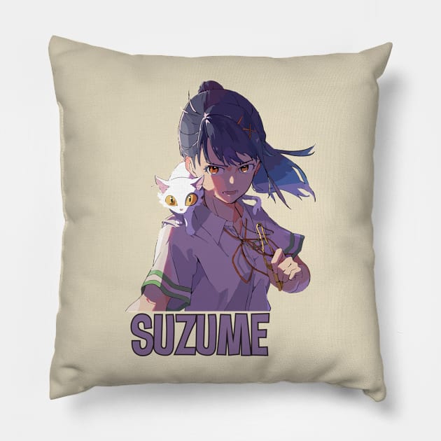 Suzume No Tojimari #6 Pillow by TheDClub70