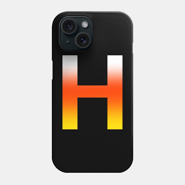 Fire Letter H Phone Case by JennaBunnies