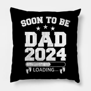 Soon To Be Dad 2024 Loading Baby Feet Pillow