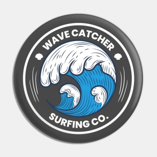 Surfer Surfing Waves Pin