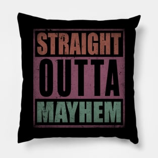 Mayhem Proud To Be Personalized Name Birthday Pillow