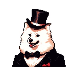 8 Bit Samoyed in a Suit T-Shirt