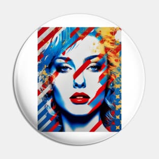 Unveiling the Essence of American Identity American Visage Pin