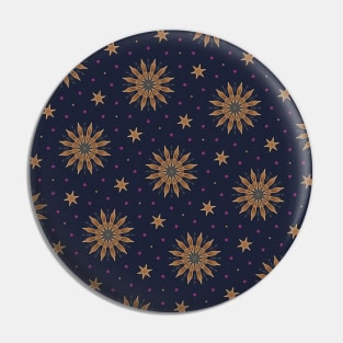 Galaxy Floral Pattern Pin