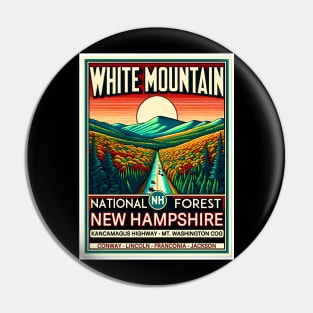 White Mountain National Forest New Hampshire Conway Lincoln Franconia Jackson NH Pin