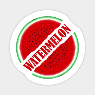 watermelon fruit illustration design Magnet