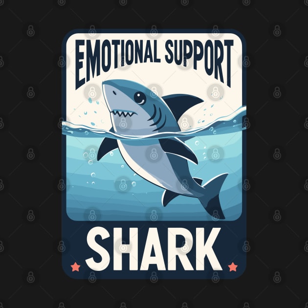 Emotional Support Shark by TomFrontierArt