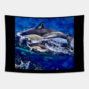 Dolphin mama and her baby Tapestry