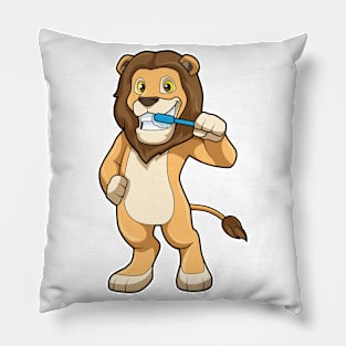 Lion with Toothbrush Pillow