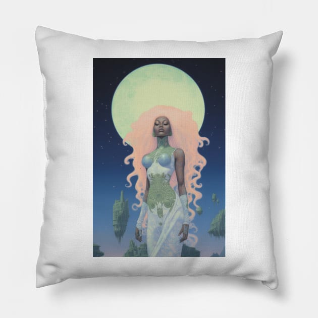 Goddess Now Pillow by PlushFutura