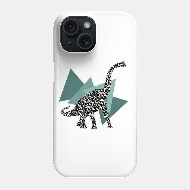 Modern Brachiosaurus Phone Case by schmuck.court