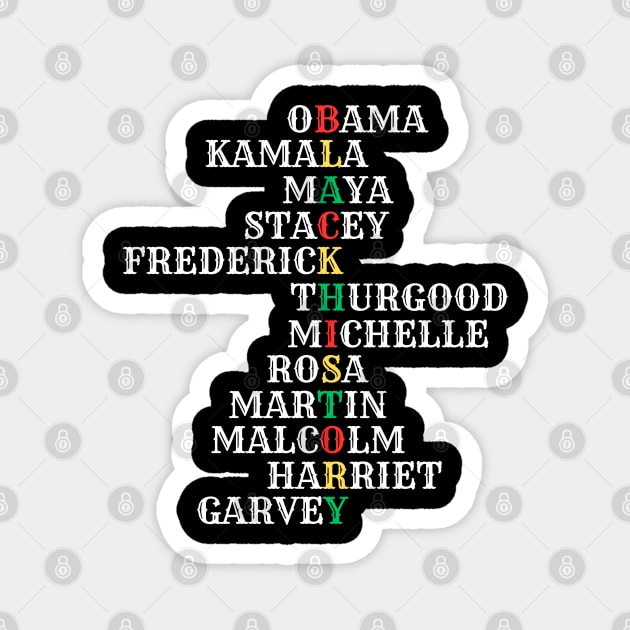 Black-history-month Magnet by Creatifly Graphic Tees