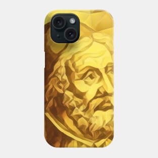 Al Tabari Dark Golden Portrait | Al Tabari Artwork 9 Phone Case