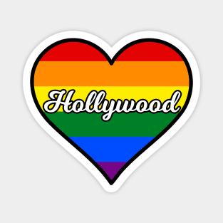 Hollywood Florida Gay Pride Heart Magnet