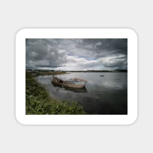 River Plym Wooden Hulk Boat Magnet