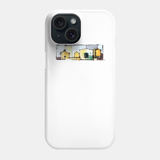 Colorful houses Phone Case by Mzerart