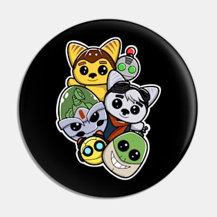 Ratchet and Clank cute Pin