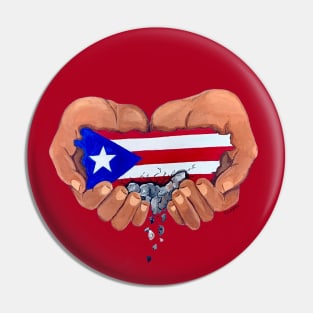 Helping Hands for Puerto Rico Pin