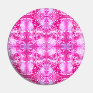 Abstract Floral Pattern Pink Pin