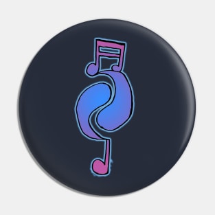 Flowing Music Pin