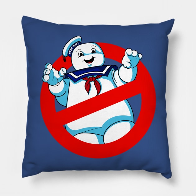 No Stay Puft Pillow by Meta Cortex