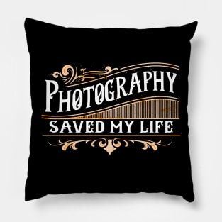 Retro Vintage Photography Lover Photographer Pillow