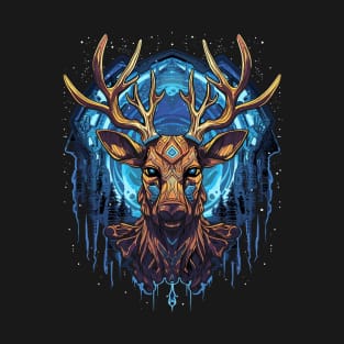 DMT Art Psychedelic Reindeer T-Shirt