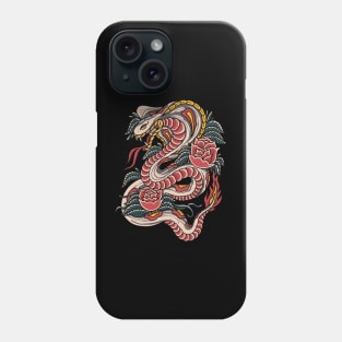 Snake and Rose Phone Case
