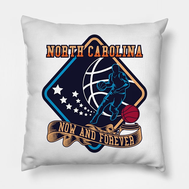 North Carolina Now and Forever | 2 SIDED Pillow by VISUALUV