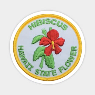 Hibiscus Hawaii State Flower Patch Magnet