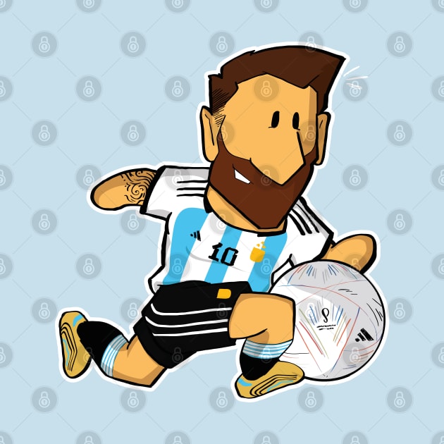 Leo Messi Seleccion Argentina Mundial Qatar 2022 by llote