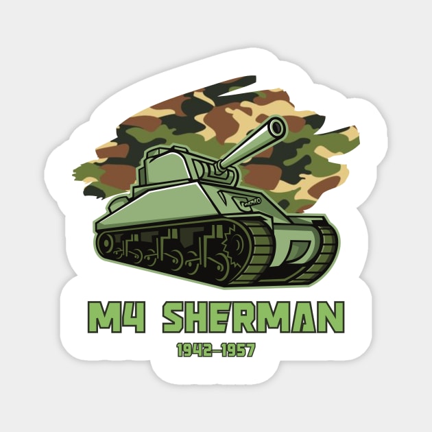 M4 Sherman German Tank Magnet by soulfulprintss8