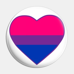 Pride Flag Heart Bisexual Pin