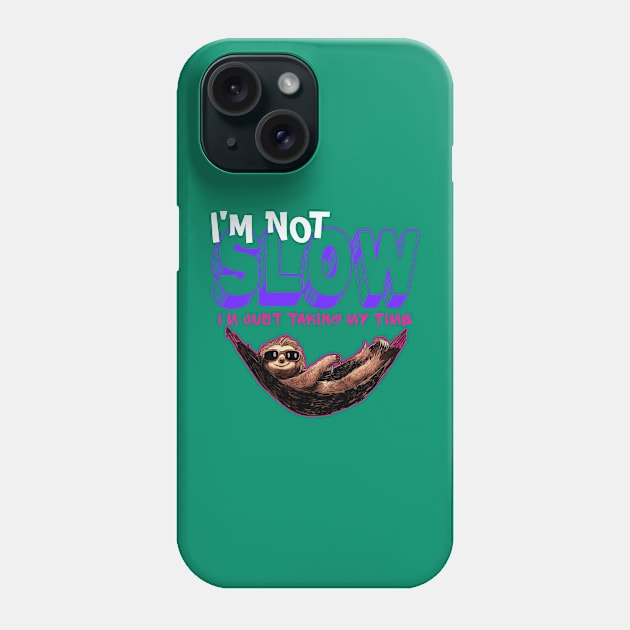 Funny sloth Phone Case by Qrstore