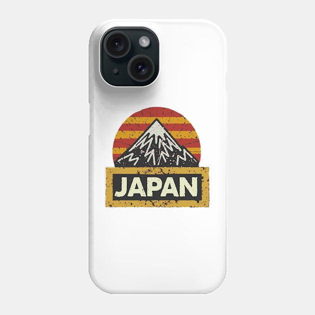 Colorful Japan Distressed Grunge Retro Design Phone Case by TF Brands