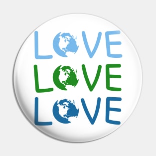 L O V E - Earth Day Pin